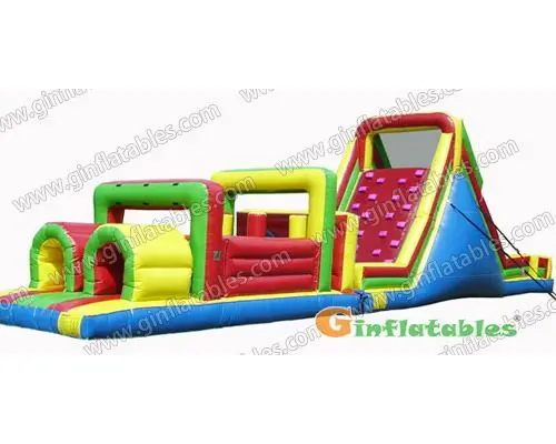 60ftl Inflatable Slide Obstacle Course