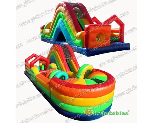 Rainbow Inflatable Obstacle
