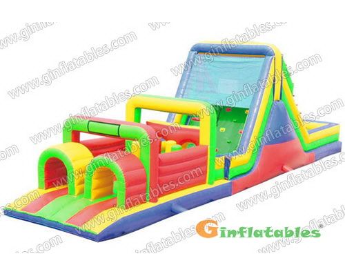 16&rsquo; Zip Slide Obstacle Course