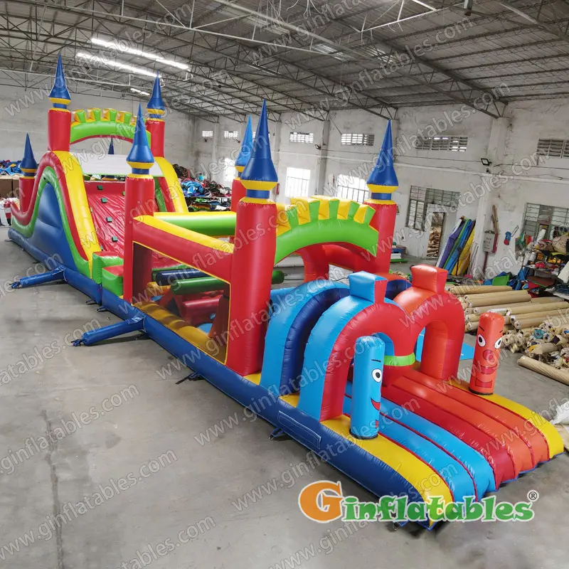 61 ft L Big Castle Obstacle Course