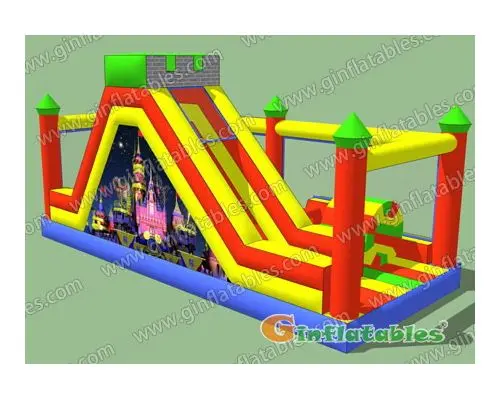 Inflatable castle obstacle
