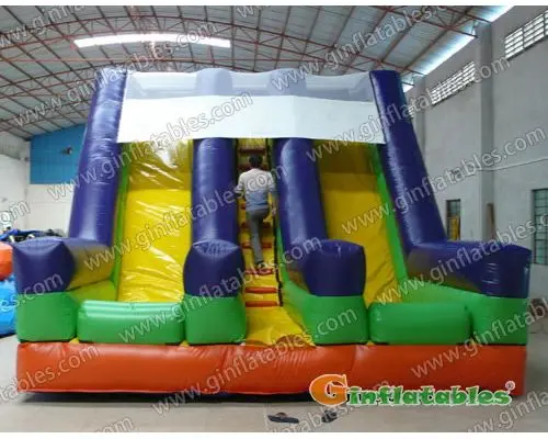 Inflatable Double lane slides