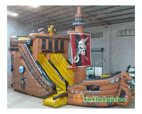 Inflatable Pirateship Slides