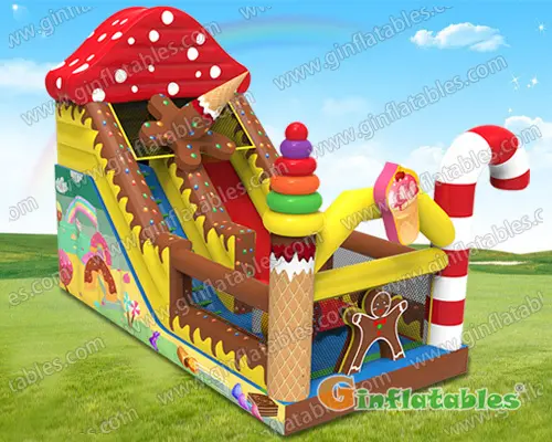 Inflatable candy slide