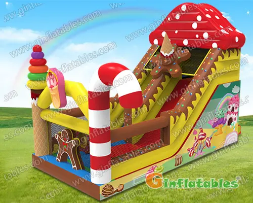 Inflatable candy slide