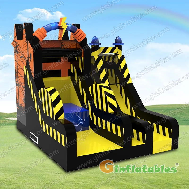 Freefall jump with slide 