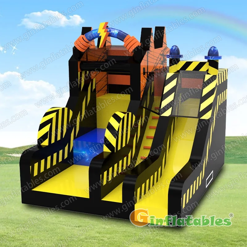 Freefall jump with slide 