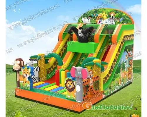 Inflatable Jungle slide
