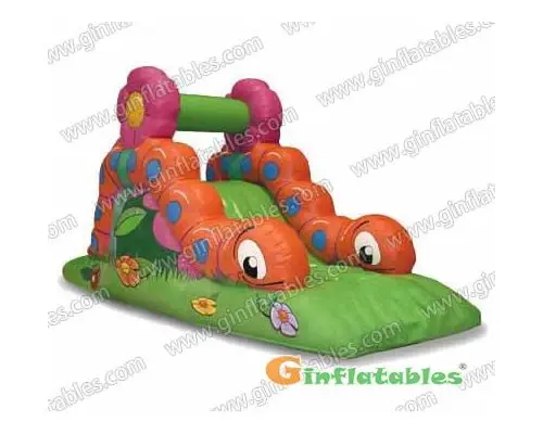 Inflatable reptile slide
