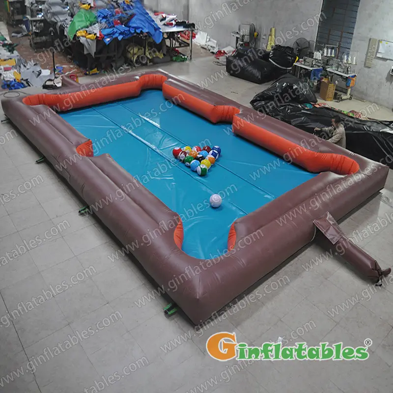 Inflatable billiards game