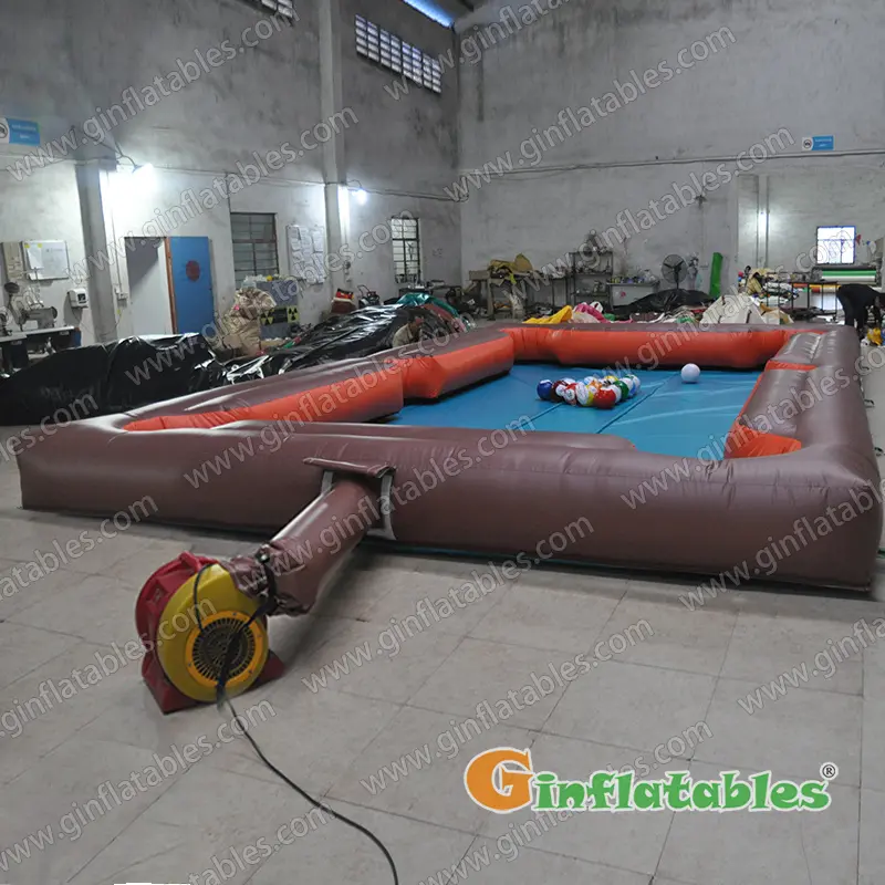 Inflatable billiards game