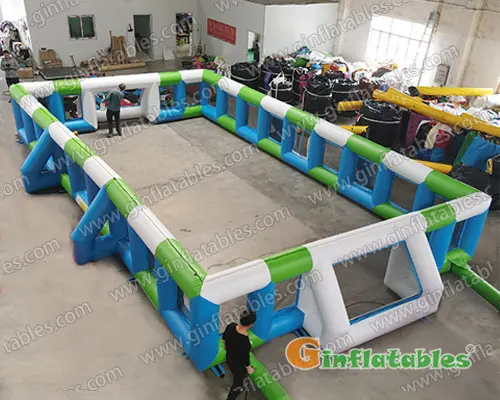 Inflatable football court