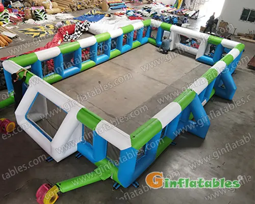 Inflatable football court