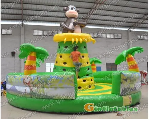 Inflatables monkey climbing wall
