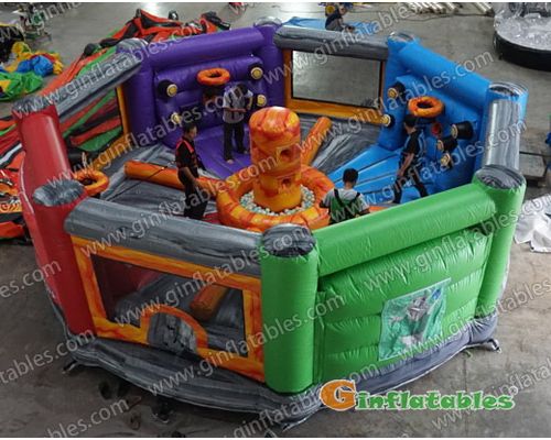 Hippo tug,bungee basketball and IPS