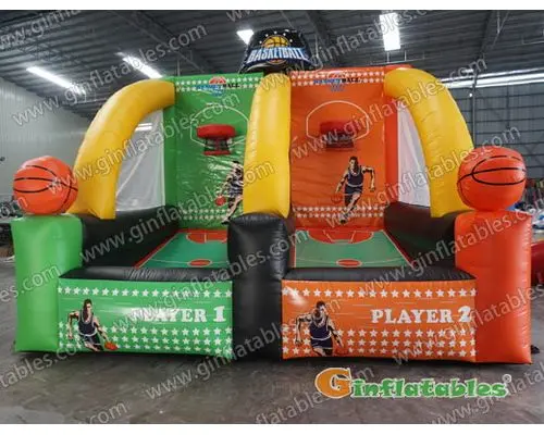 Inflatable basketball game