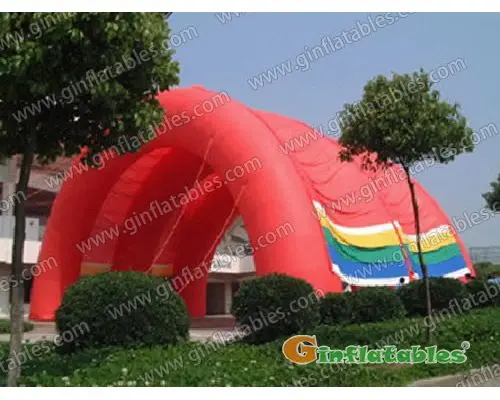 Inflatable Red Tunnel Tent