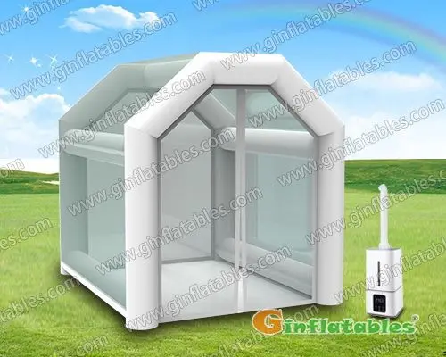 Disinfection tent with machine