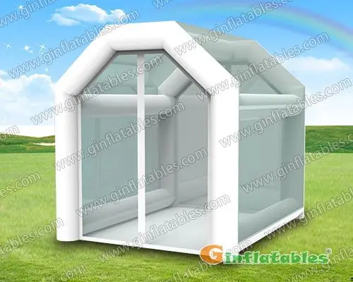 Disinfection tent with machine