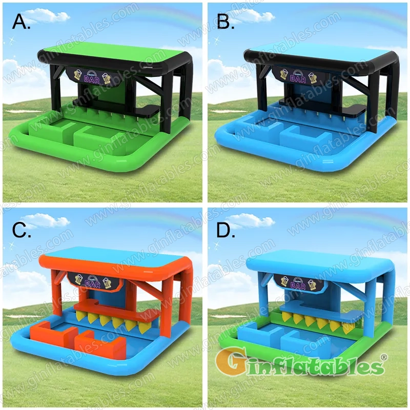 Inflatable pool bar