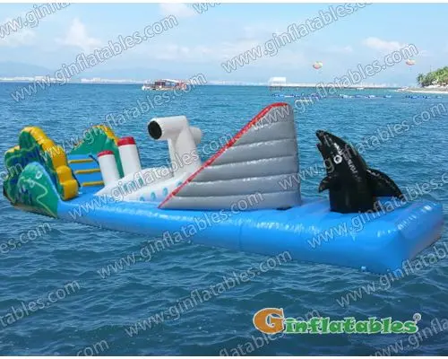 Inflatable Water Ship Obstacle Game