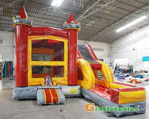 Inflatable castle combo