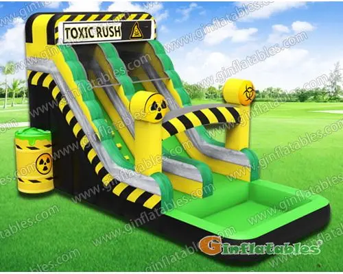 Toxic rush water slide