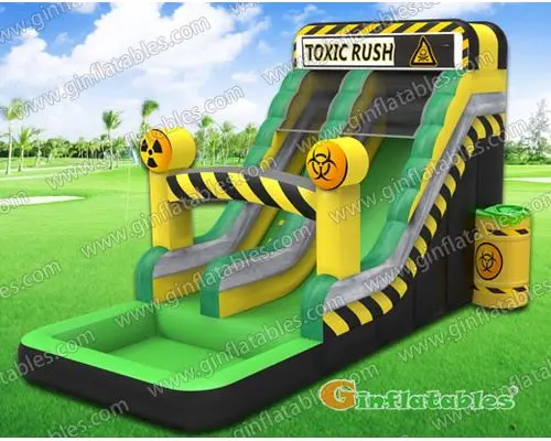 Toxic rush water slide