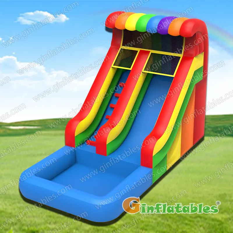 Rainbow water slide