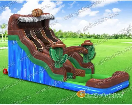 Inflatable water slide