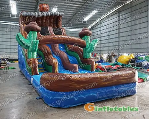 Inflatable water slide