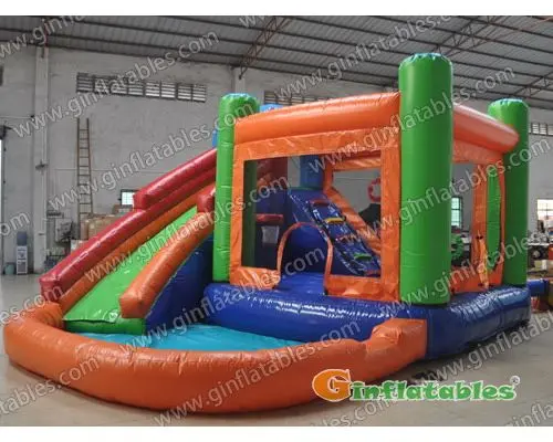 20ft L Inflatable bouncer combo with pool game