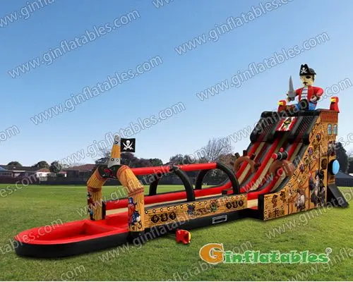 Pirate slide N slip with pool