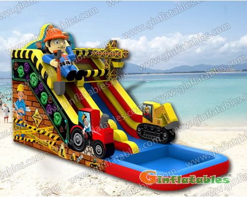 Engineer water slide