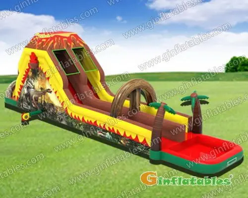 Dinosaur water slide