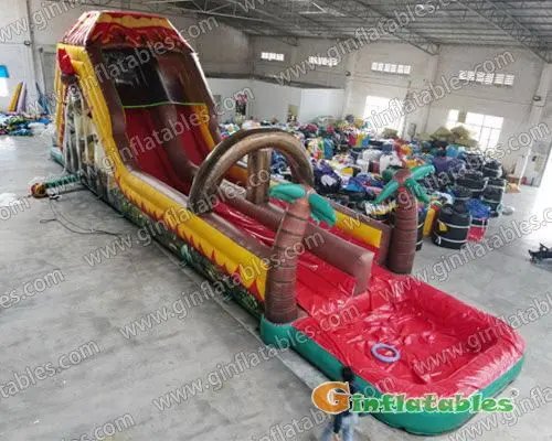Dinosaur water slide