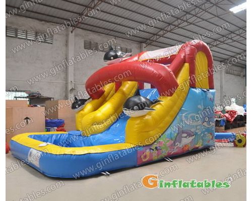 Sea water slide