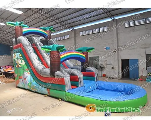 Tropical water slide