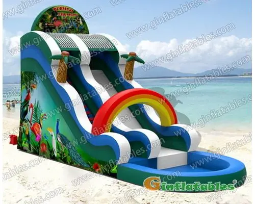 Rainforest water slide