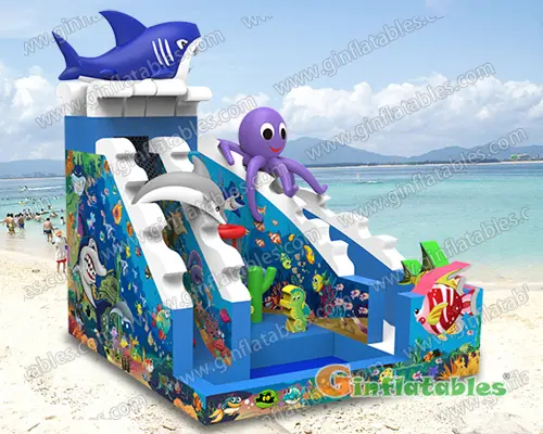 Under the sea water slide