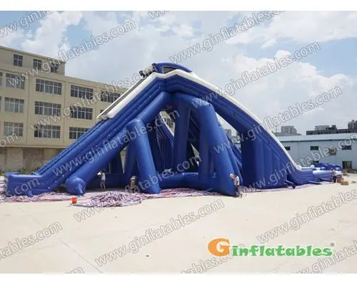 Triple water slide