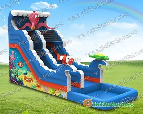 Ocean water slide