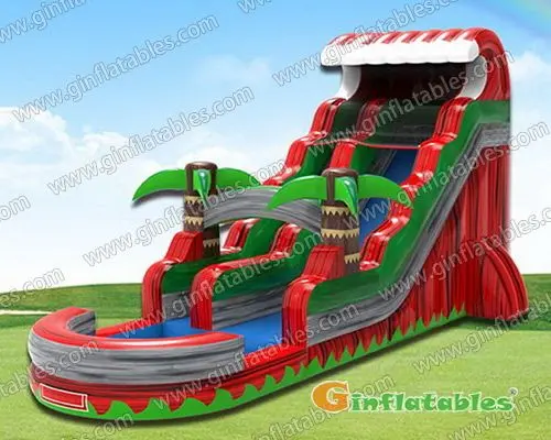 Inflatable water slide