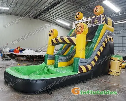 Toxic rush water slide