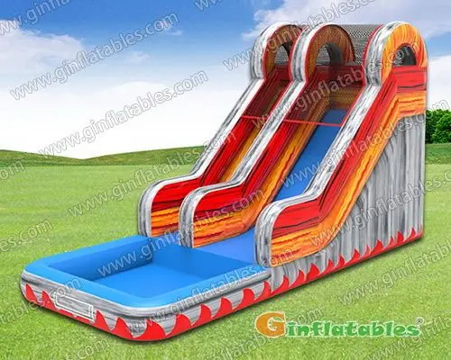 Fire water slide
