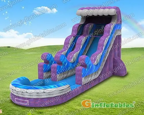 Purple water slide