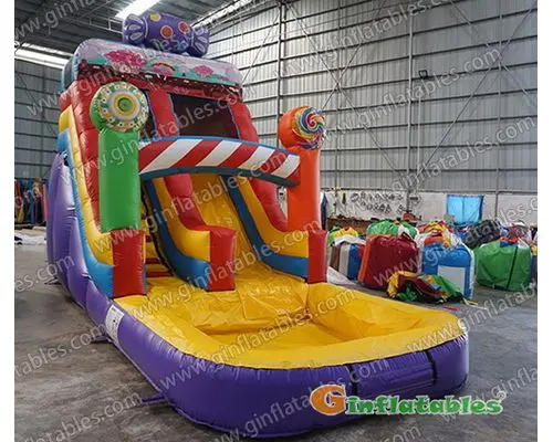 22ft Inflatable candy water slide