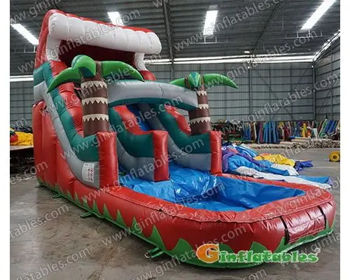 Red water slide