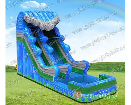 Wave water slide