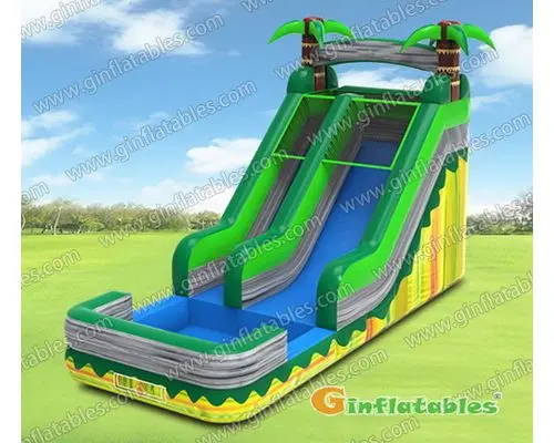 Plam tree water slide